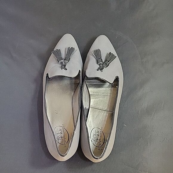 LIFETRIDE SIMPLY SUEDE TASSEL EMBELLISHMENTS POINTED TOE WOMEN"S FLAT - Picture 5 of 15